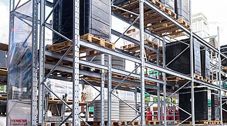 pallet racking, galvanized