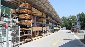 cantilever racking galvanized with roof